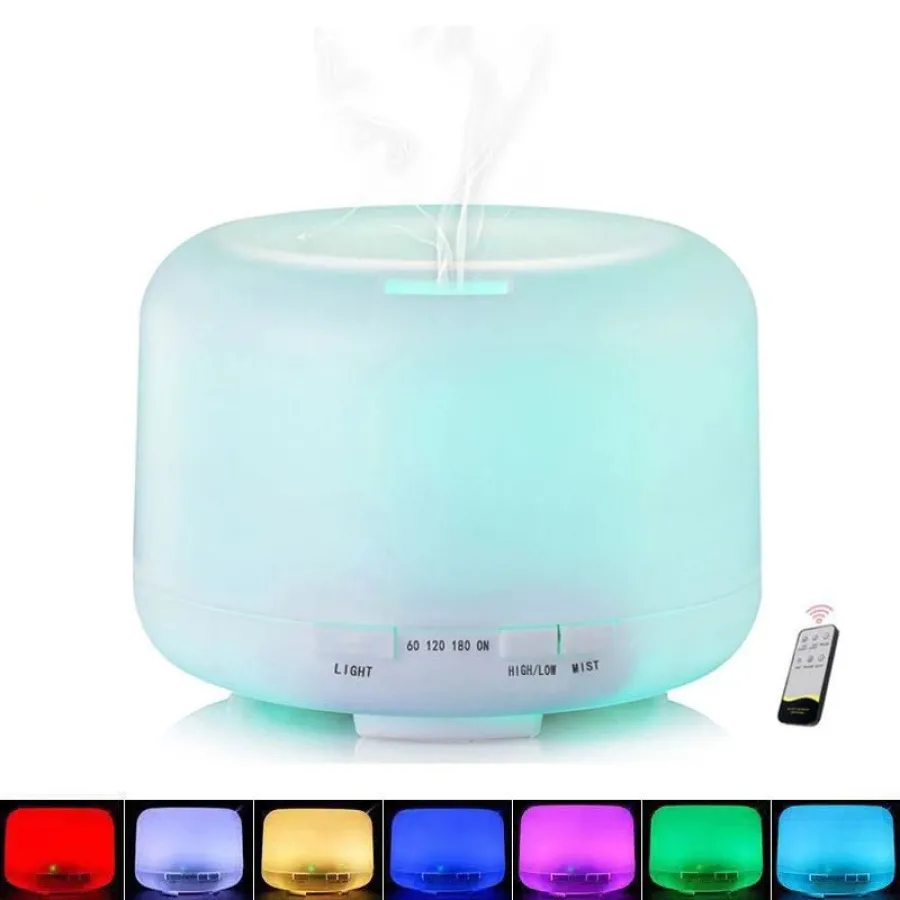 DIFUSOR AROMATICO NETMAK NM-DF3 HUMIDIFICADOR ULTRASONICO LUZ LED 7 COLORES 100ML