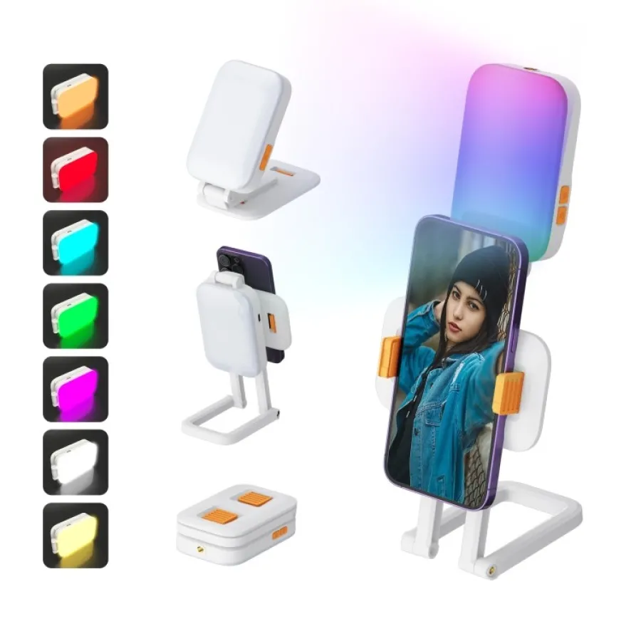 DIFUSOR LED-HX1502 LED RGB PLEGABLE MULTIFUNCION PARA CELULAR