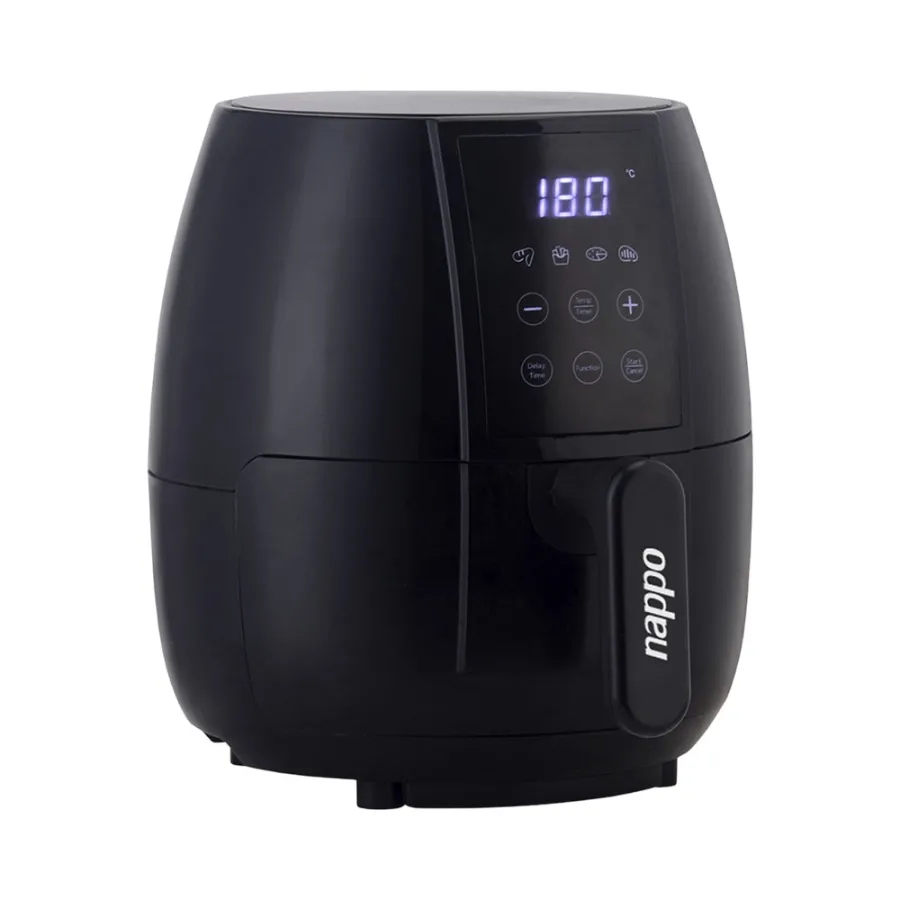 FREIDORA DE AIRE NAPPO NEF-138 3.2L 1000W NEGRO DIGITAL TEMP DE 80 A 200º TEMPOR 60MIN 4 PROG C/PINZ
