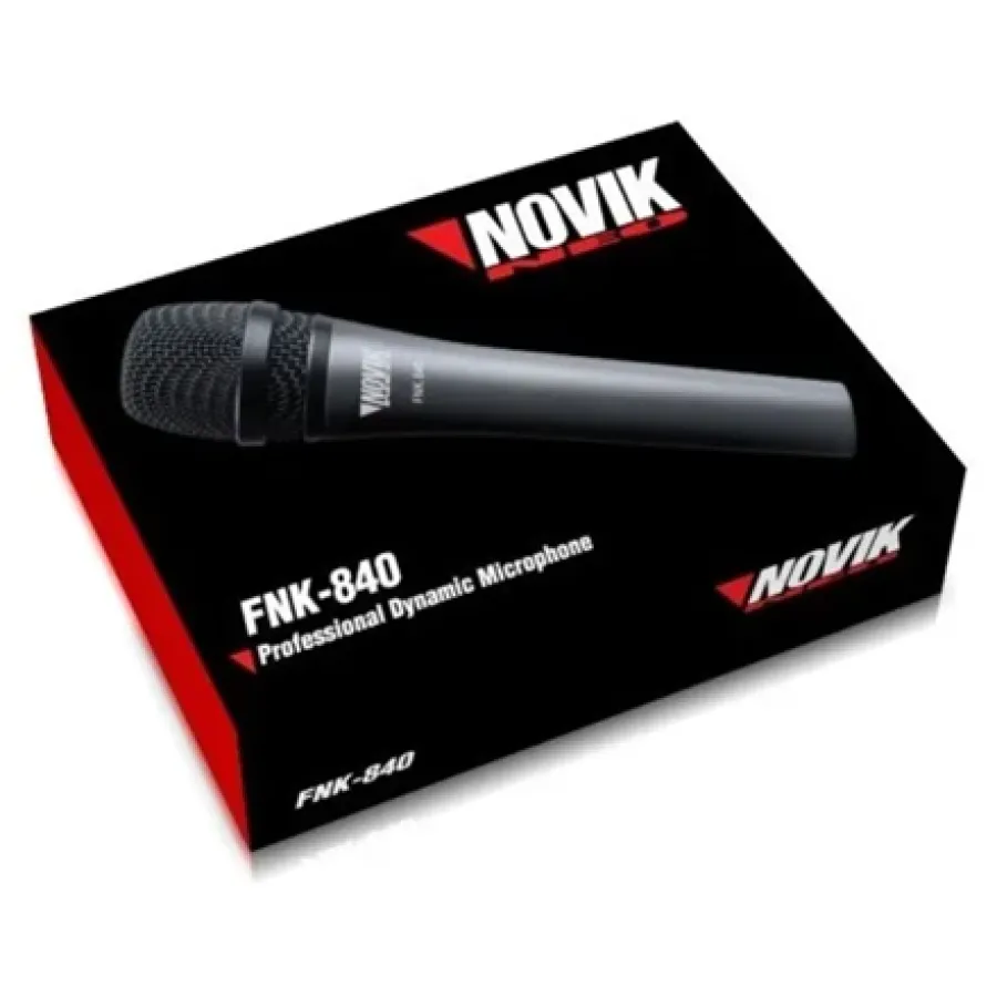 MICROFONO NOVIK NEO FNK 840 DINAMICO CARDIOIDE XLR RESP FREQ 50HZ A 15KHZ