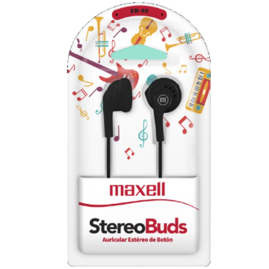 AURICULAR IN EAR MAXELL EB-95 NEGRO