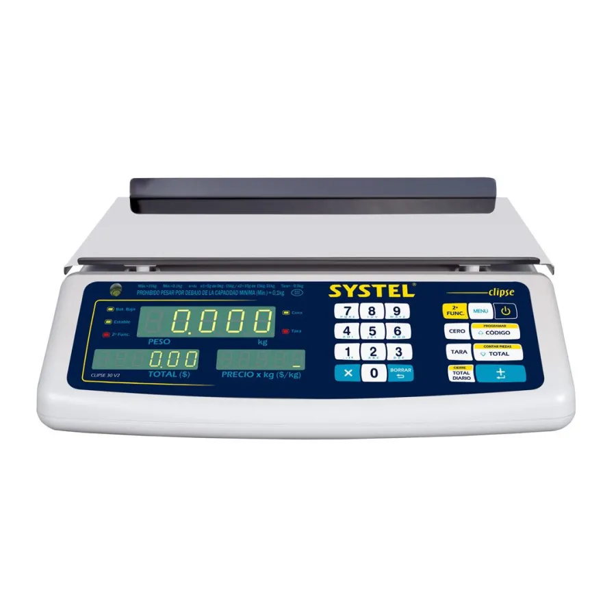 BALANZA SYSTEL CLIPSE BAT 31 KG
