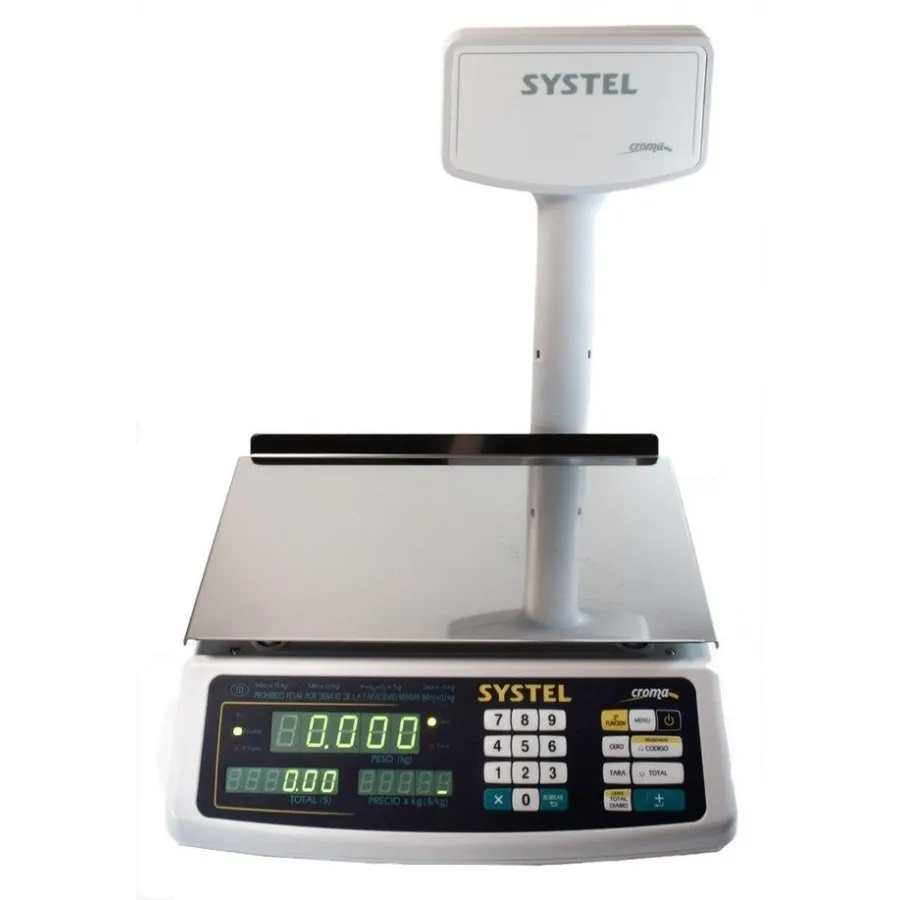 BALANZA SYSTEL CROMA BAT 31 KG