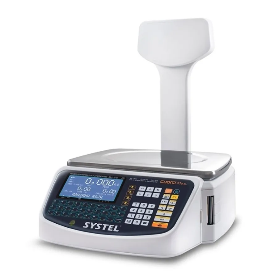 BALANZA SYSTEL CUORA MAX C/MASTIL 30 KG + WIFI - USB