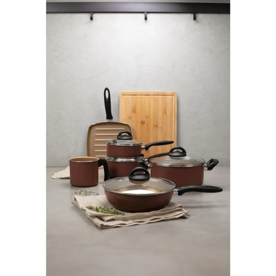 BATERIA DE COC BRINOX 5 PZAS MASALA TERRACOTA 7121/100