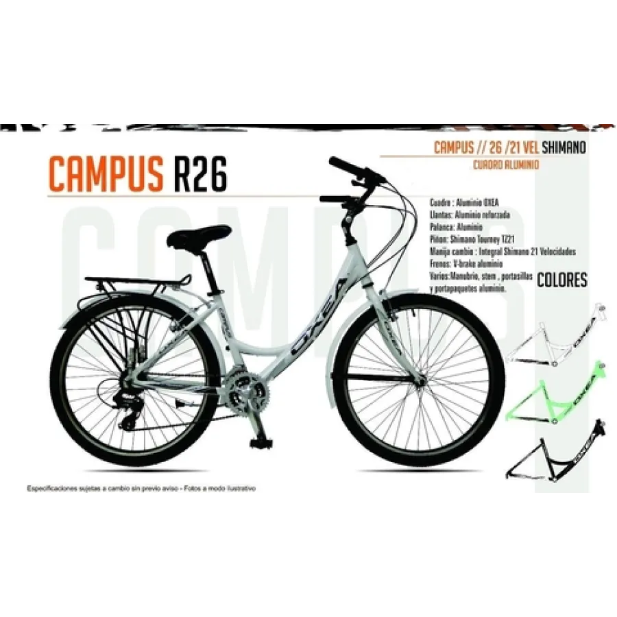 BICICLETA TOMASELLI OXEA CAMPUS