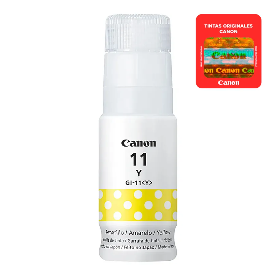 BOTELLA DE TINTA CANNON AMARILLA GI 11 Y