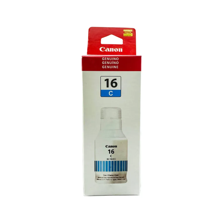 BOTELLA DE TINTA CANNON CYAN GI 16 C