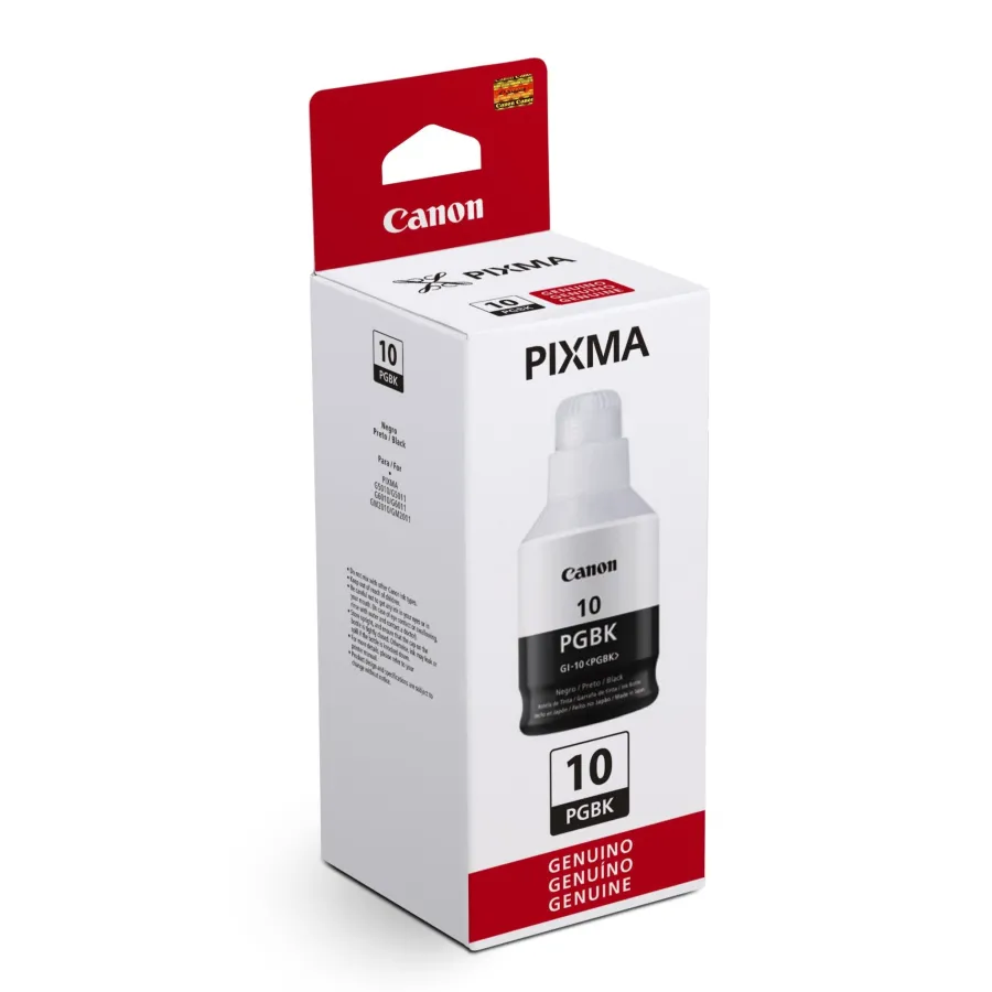 BOTELLA DE TINTA CANNON NEGRA GI 10 PGBK