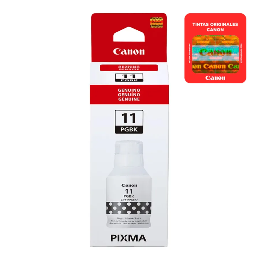 BOTELLA DE TINTA CANNON NEGRA GI 11 PGBK