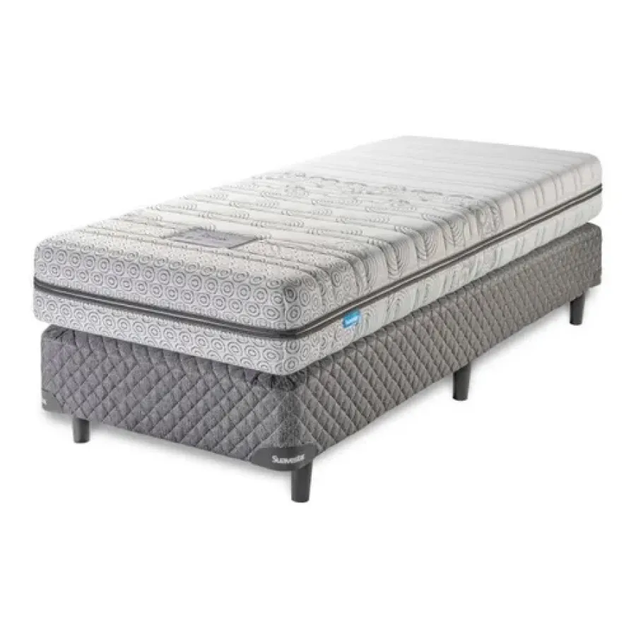 BOX SOMMIER SUAVESTAR COLOR GRIS 190*080*21