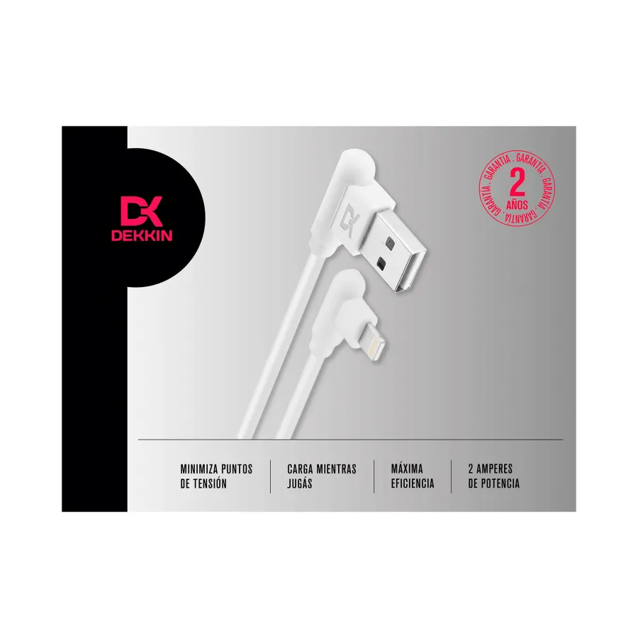 CABLE LIGHTING DEKKIN 90 GRADOS BLANCO