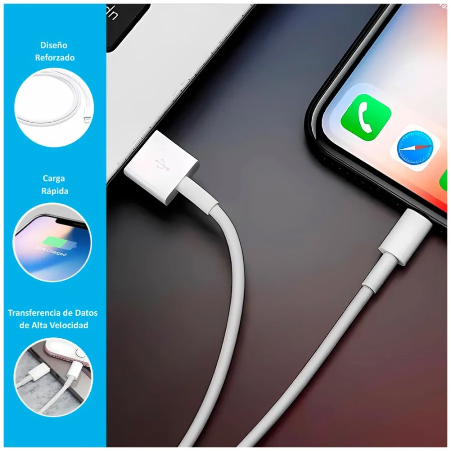 CABLE USB DE IPHONE REPLICA
