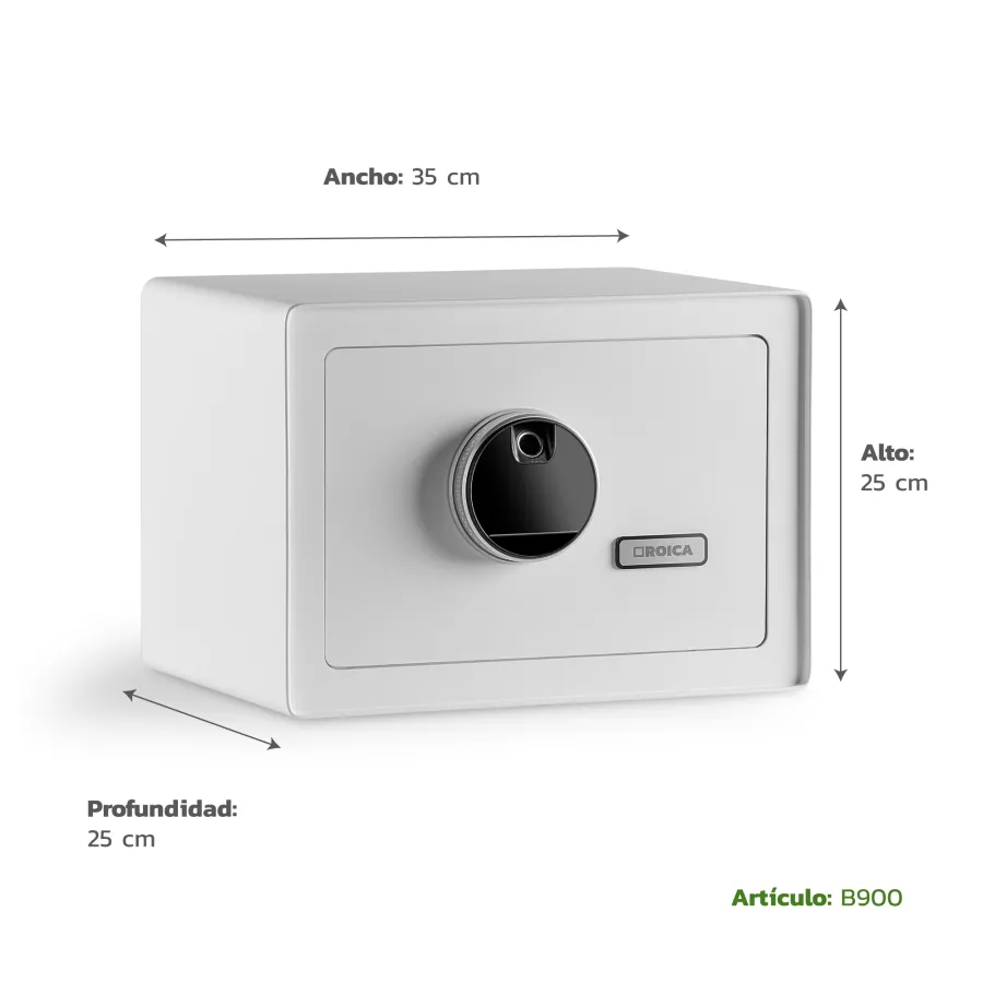 CAJA FUERTE ROICA DE MUEBLE LIVIANA C/LLAVE 20,5*37*42