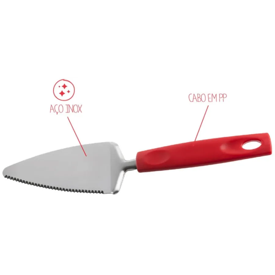 CAKE SERVER BRINOX ROJO 2224/310