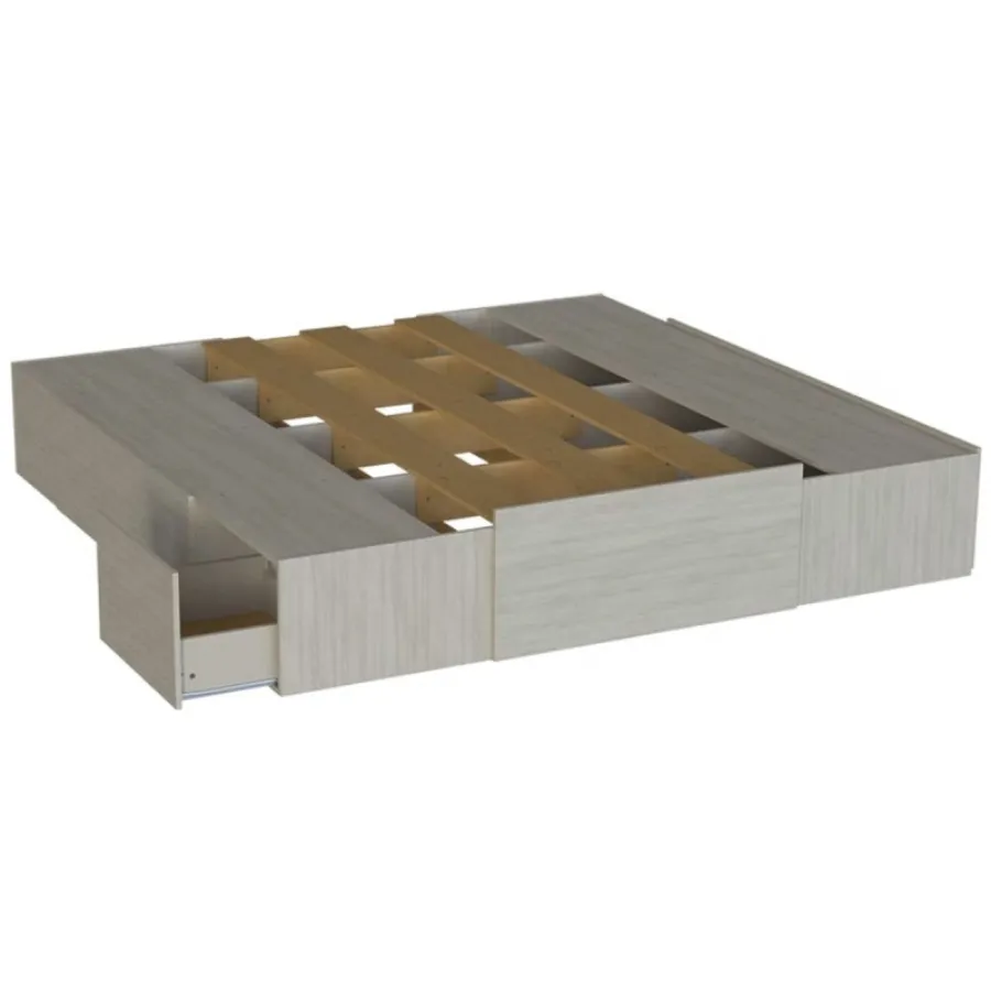 CAMA BOX ORLANDI EXTENSIBLE JACARANDA DE 1,40 A 2,00 M