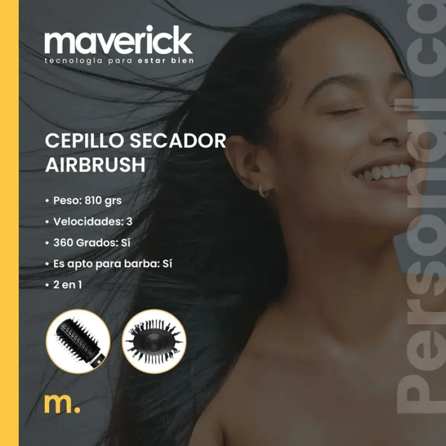CEPILLO SECADOR MAVERICK AIRBRUSH
