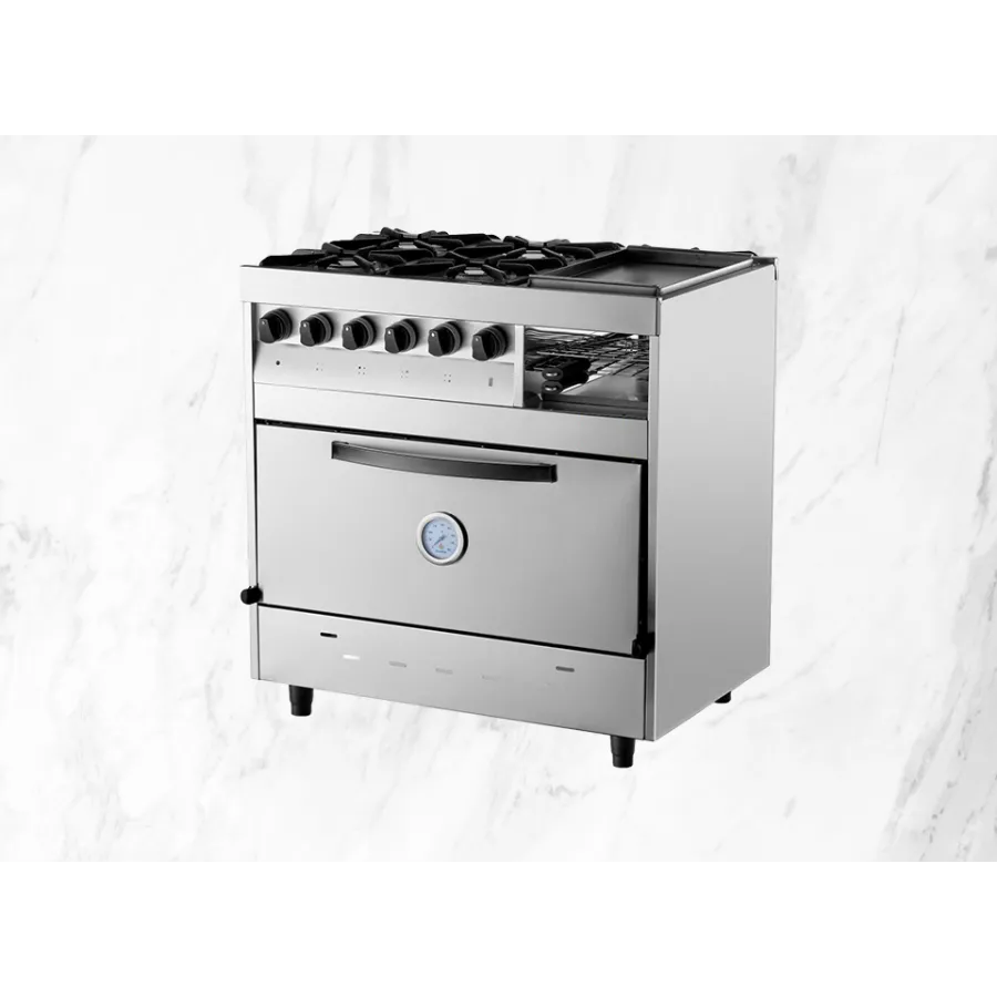 COCINA DANDA SIENA MULTIPLE 4 HORNALLAS, PLANCHA Y CARLITERA C872C