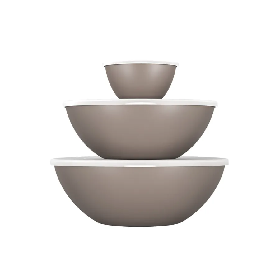 CONTENEDORES COZA ESSENTIAL 3 PZAS WARM GRAY 99261/1126