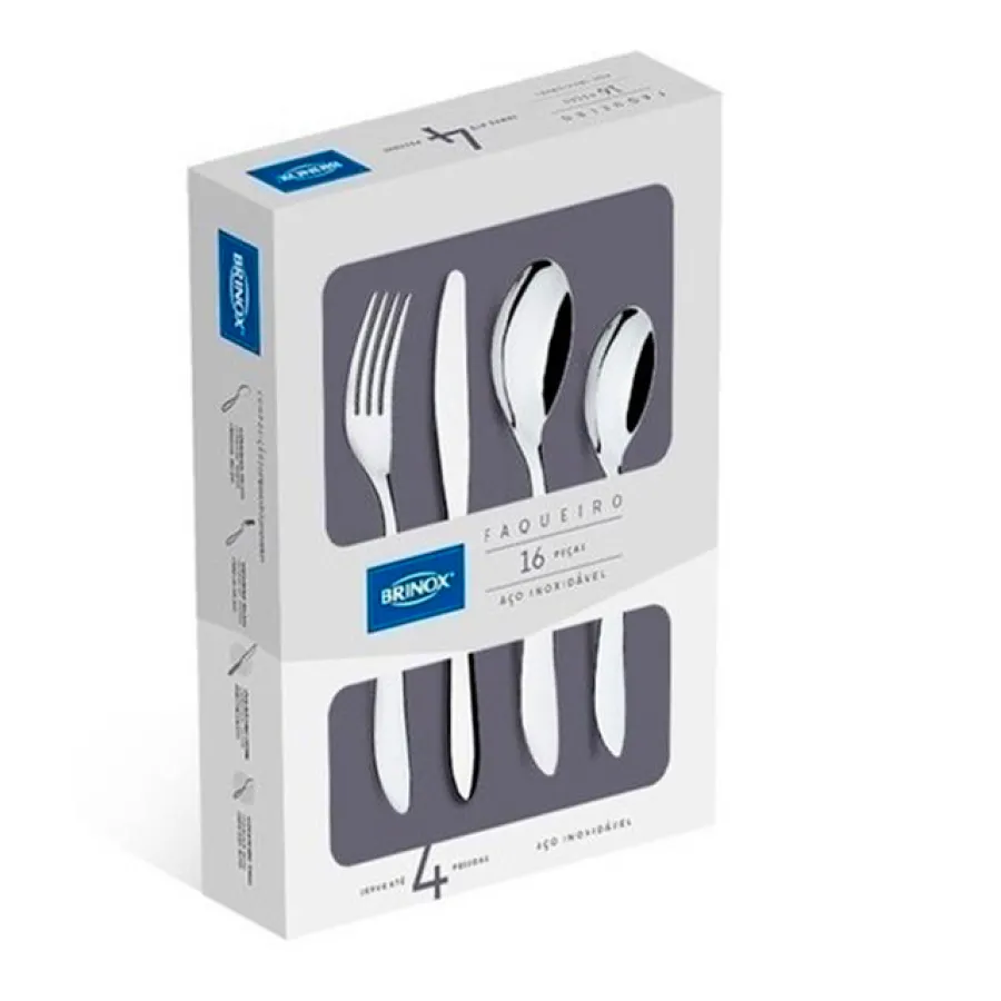 CUBIERTOS BRINOX BELLAGIO 16 PZAS 5103/447