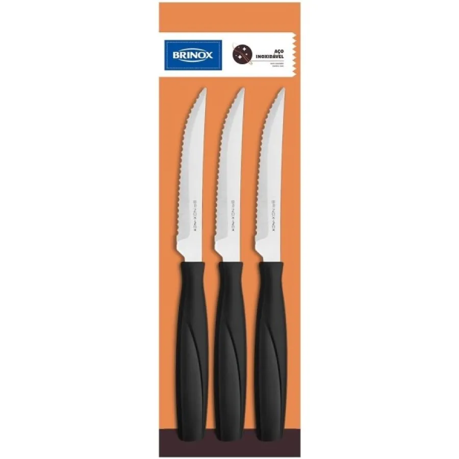 CUCHILLO DE CHURRASCO BRINOX X3 ITAPARICA 6018/310