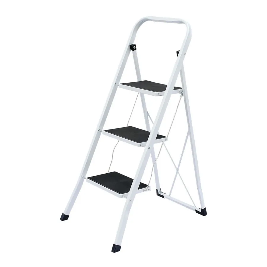 ESCALERA METÁLICA ONEBOX OB-E3 REFORZADA PLEGABLE 3 ESC 150 KG