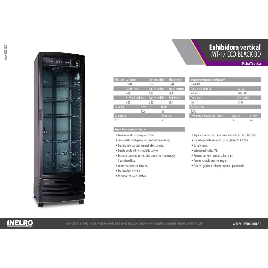 EXHIBIDORA INELRO MT 17 NG NEGRO BD