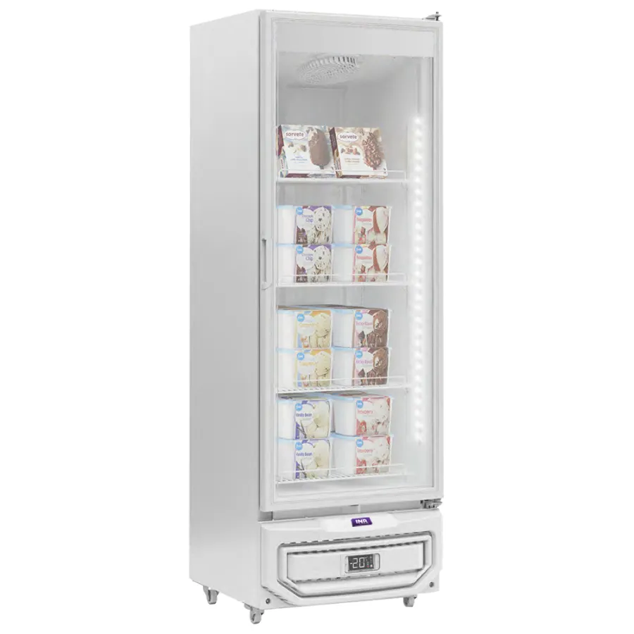 FREEZER EXHIBIDOR VERTICAL BT 450 LTS BLANCO INR FSGPF45B