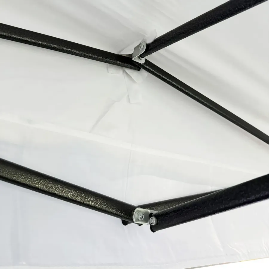 GAZEBO KASSEL PLEGABLE HIERRO 3 X 3 M BLANCO