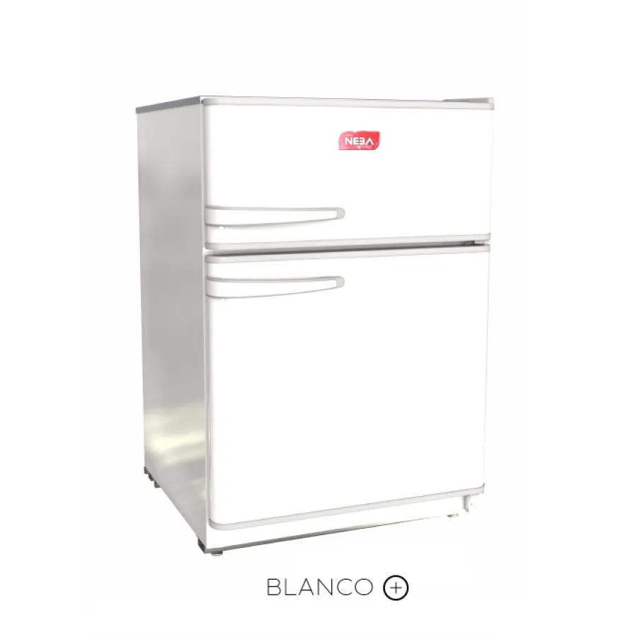 HELADERA NEBA 2 FRIOS CON FREEZER BAJOMESADA CICLICA 128 LT BLANCA