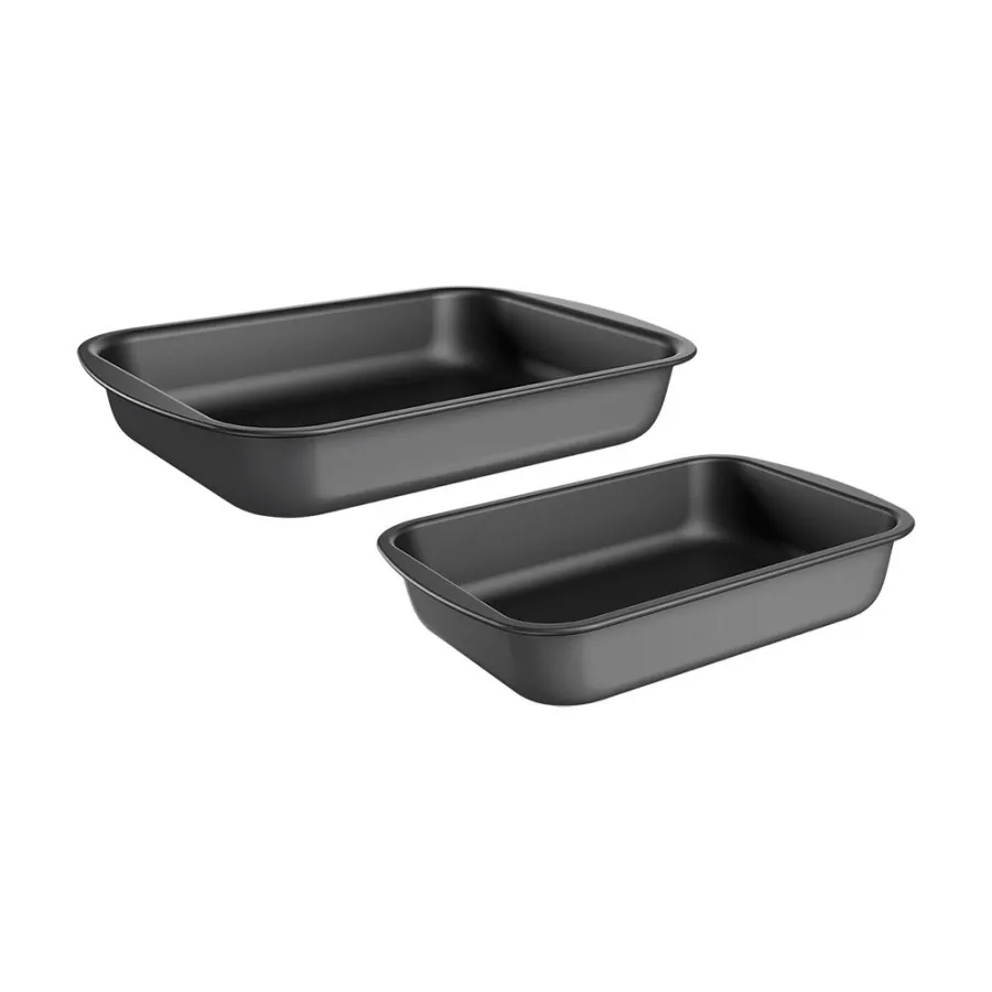 JUEGO BRINOX ASADERA 2 PZAS. GRAFITE. BAKEWARE 1460/499