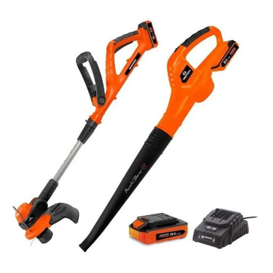 KIT DAEWOO BORDEADORA + SOPLADORA DAGT2000Li+DAB2000Li  C/BAT Y CARG