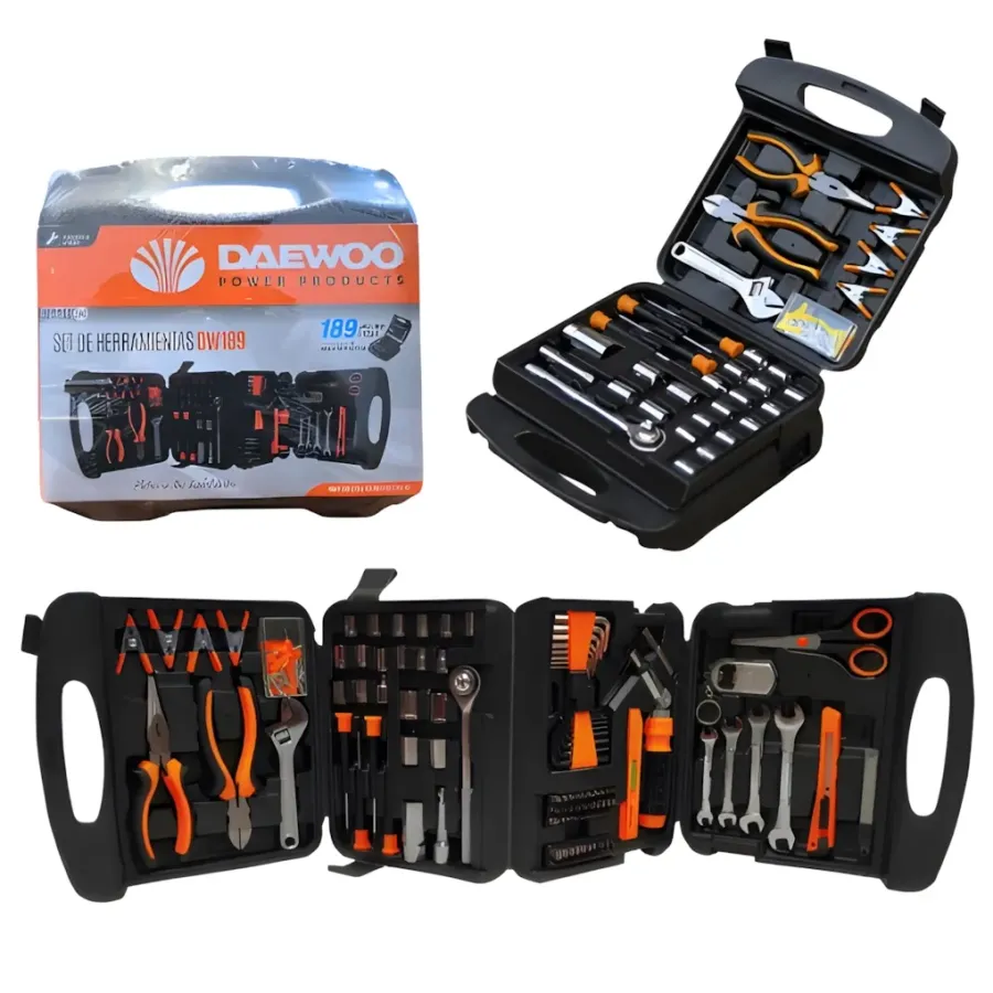 KIT DE 189 HERRAMIENTAS DAEWOO DW189