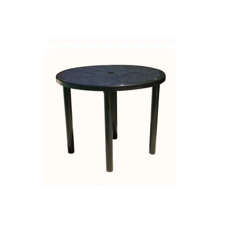 MESA VOSS 2000 PLASTICA ANTILLAS REDONDA NEGRA