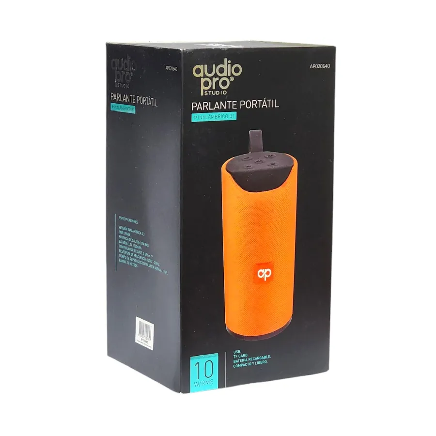 PARLANTE CLASSIC BT A30 PRO C/ MICROFONO NARANJA
