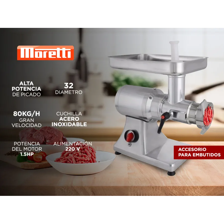 PICADORA DE CARNE MORETTI GRINDER-32