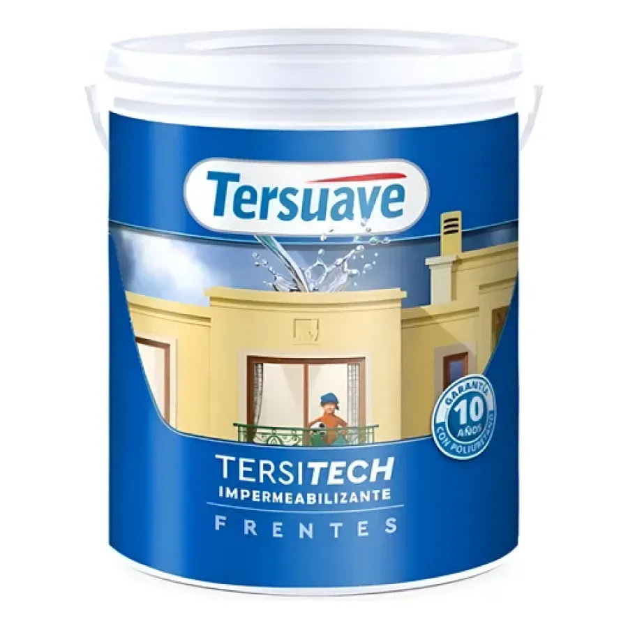 PINTURA TERSUAVE IMPERMEABILIZANTE FRENTES SEMIMATE BLANCO 20 LTS