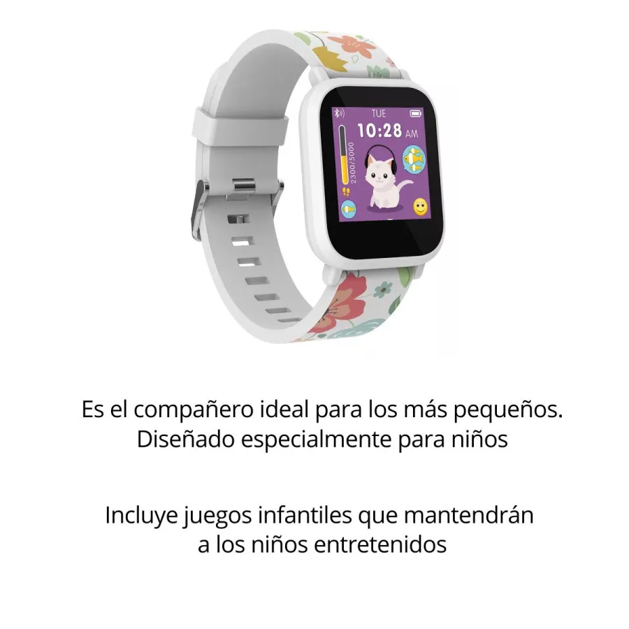 RELOJ SMARTWATCH CRONOS KIDS BLANCO