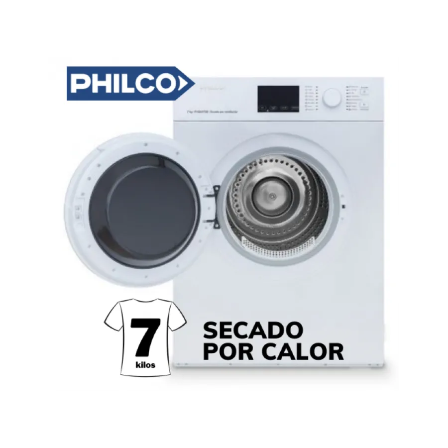 SECARROPA PHILCO 7 KG BLANCO PHSA072B
