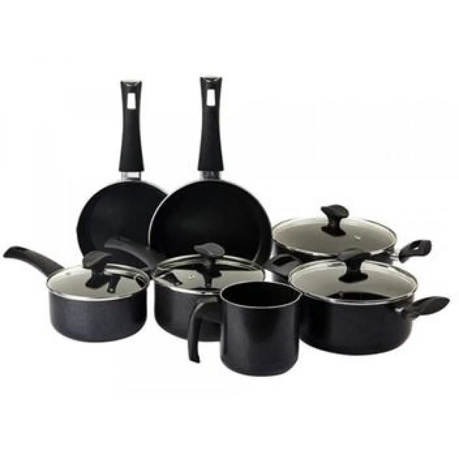 SET DE COCINA BRINOX MASALA 7 PIEZAS BLACK 7120/101