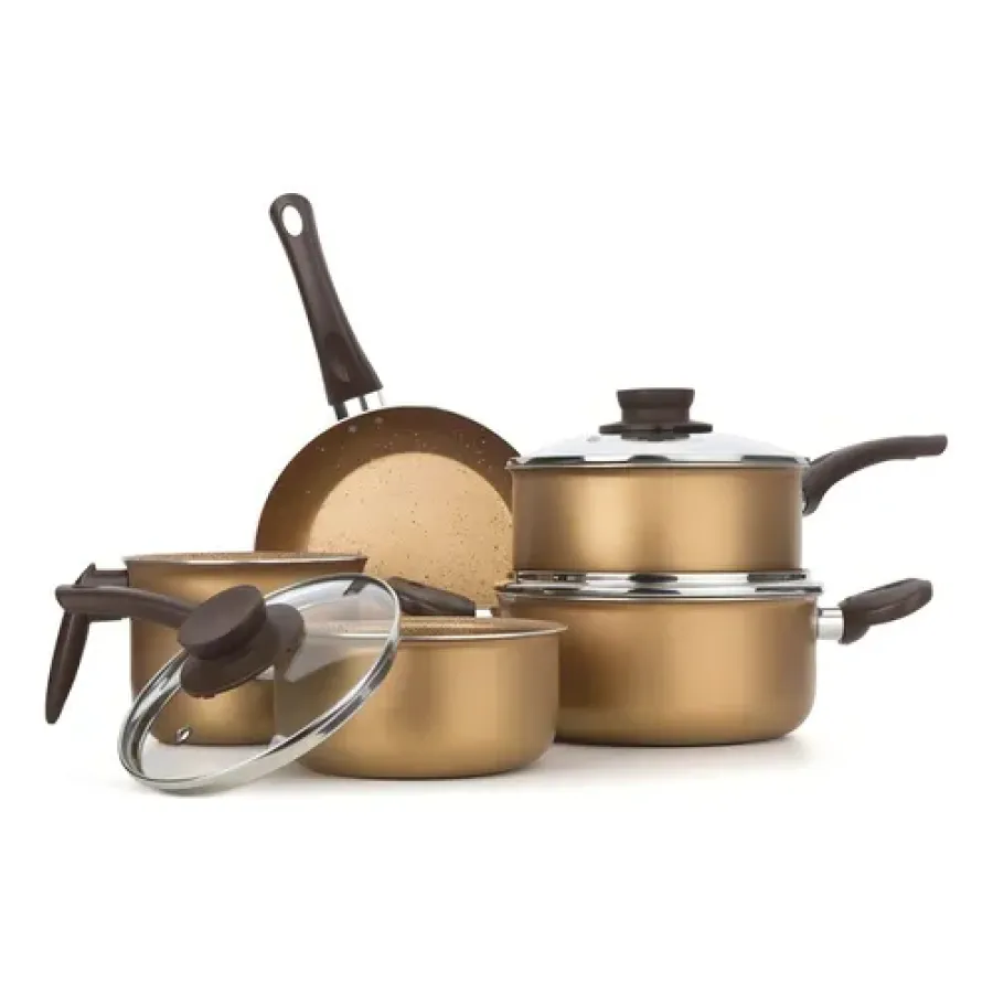 SET DE COCINA MULTIFLON LINEA GOLD 5 PIEZAS