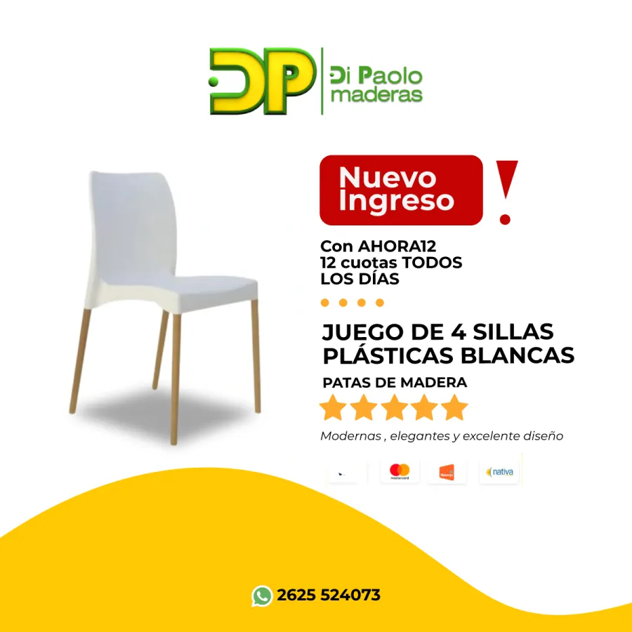 SILLA SIT MOBILI MARA A343 P. MADERA BLANCA