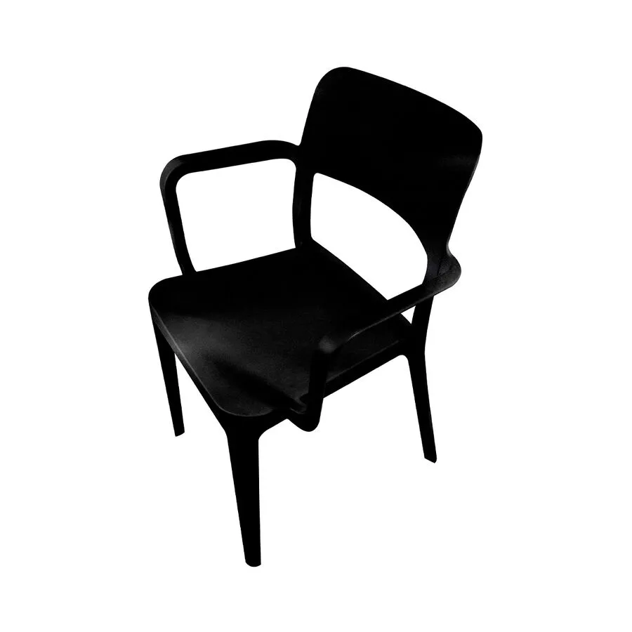 SILLON BROX FUSION NEGRO S/APOYA BRAZO