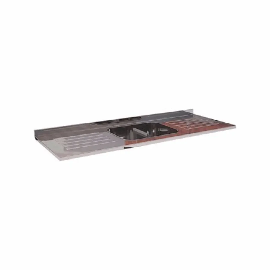 TAPA DE ACERO INOX ORLANDI 1400 (BACHA CENTRAL)