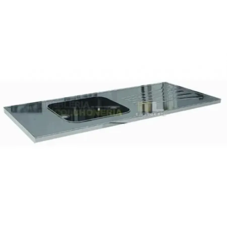 TAPA DE ACERO INOX ORLANDI 1400 (BACHA DER/IZQ)