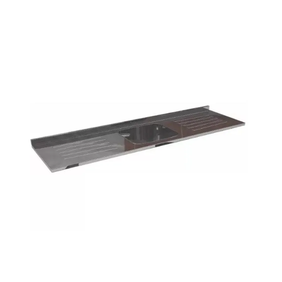 TAPA DE ACERO INOX ORLANDI 1600 (BACHA CENTRAL)