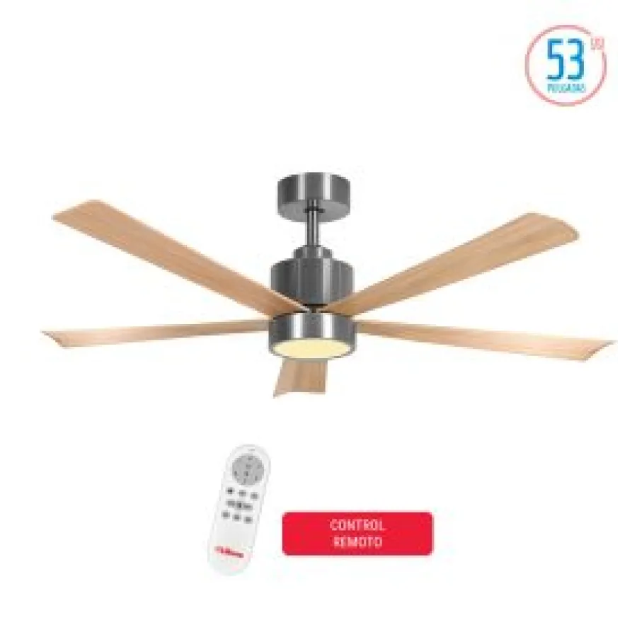 VENTILADOR DE TECHO LILIANA VTHM935R SIMIL MADERA