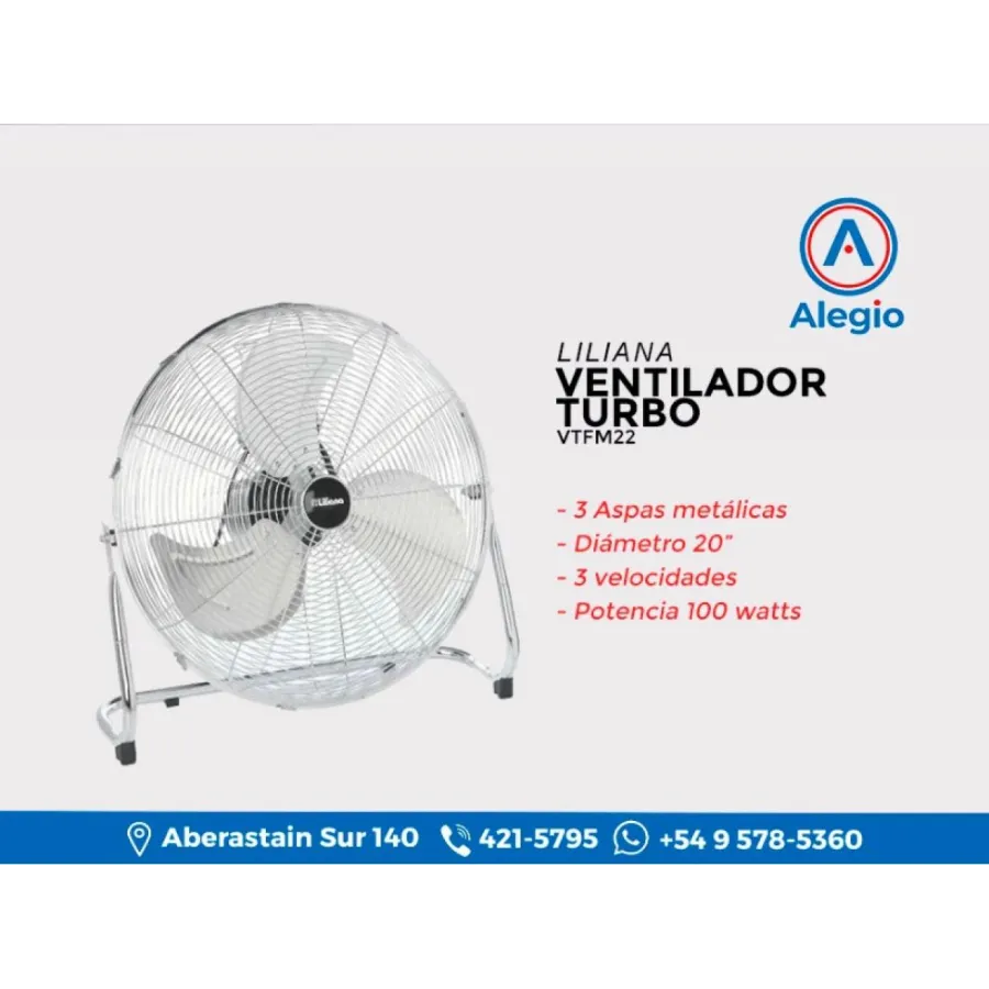 VENTILADOR LILIANA TURBO RECLINABLE VTFM20