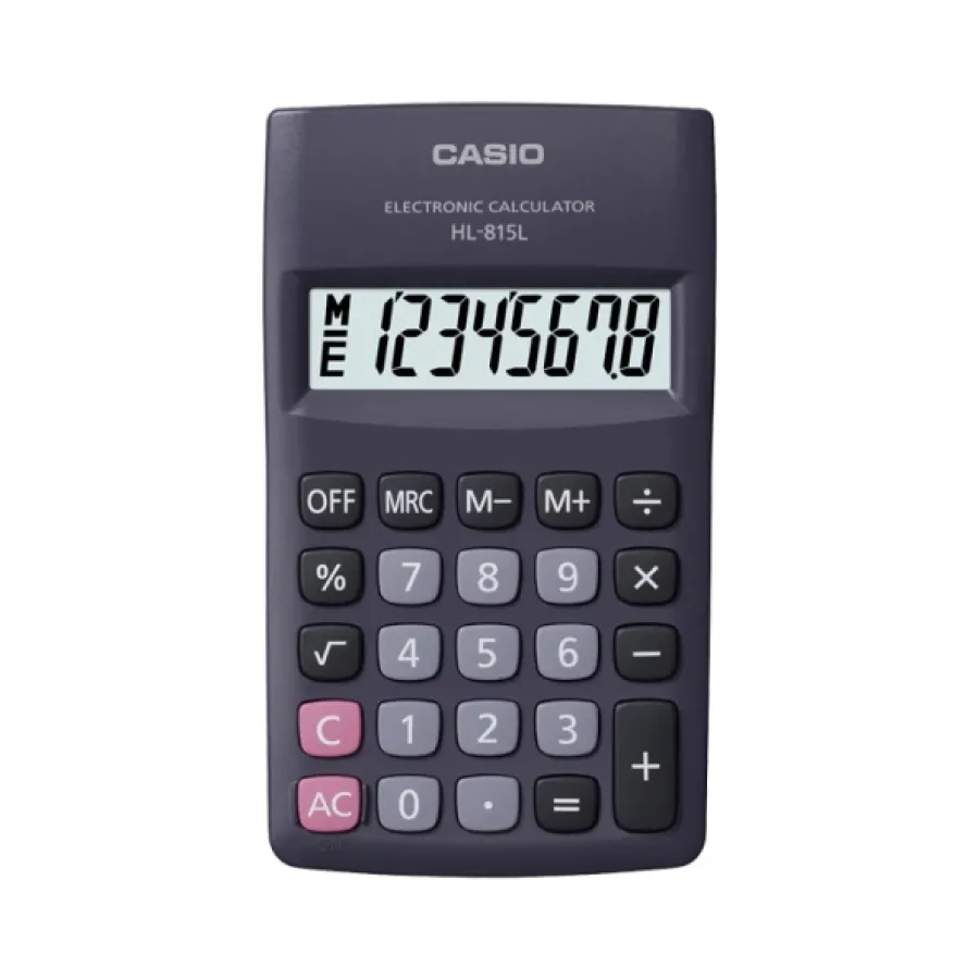 CALCULADORA CASIO HL-815L NEGRO