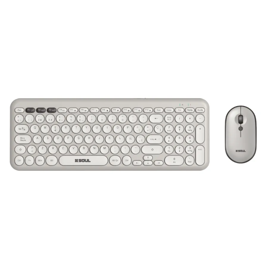 TECLADO + MOUSE SOUL PER-OCW250BL BLANCO